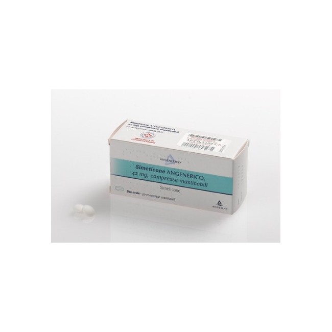 Simeticone Angenerico 50 Compresse Masticabili 42mg Simeticone Angenerico 50 Compresse Masticabili 42mg