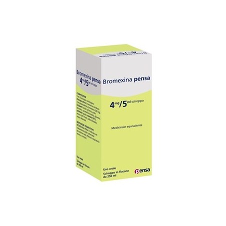 Bromexina Pensa*sciroppo 250ml 4mg/5m Bromexina Pensa*sciroppo 250ml 4mg/5m