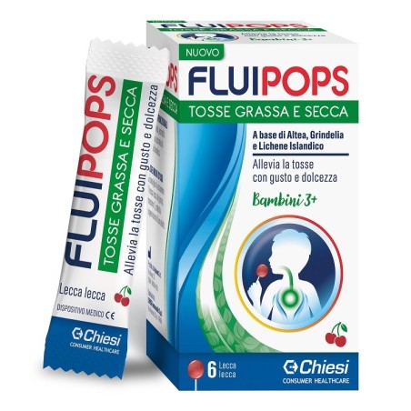 Chiesi Farmaceutici Fluipops 6 Lecca Lecca Ciliegia Per Tosse Chiesi Farmaceutici Fluipops 6 Lecca Lecca Ciliegia Per Tosse