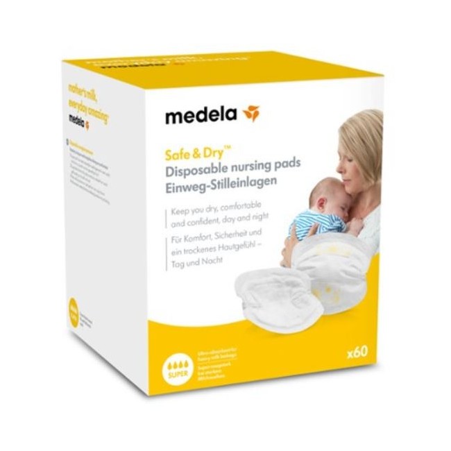 Medela Italia Safe & Dry Coppetta Assorbilatte 60 Pezzi Medela Italia Safe & Dry Coppetta Assorbilatte 60 Pezzi