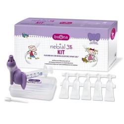 Steve Jones Nebial 3% Kit per l'igiene nasale bambini