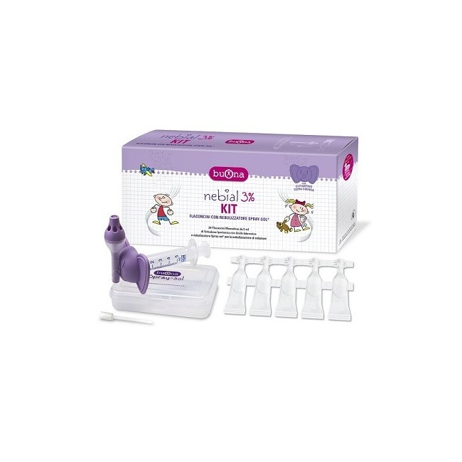 Steve Jones Nebial 3% Kit per l'igiene nasale bambini