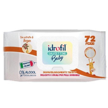 Idrofil Salviettine Baby Argan pelli delicate 72 Pezzi Idrofil Salviettine Baby Argan pelli delicate 72 Pezzi