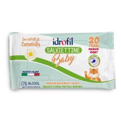 Idrofil Salviettine Baby Estratti Di Camomilla 20 Pezzi