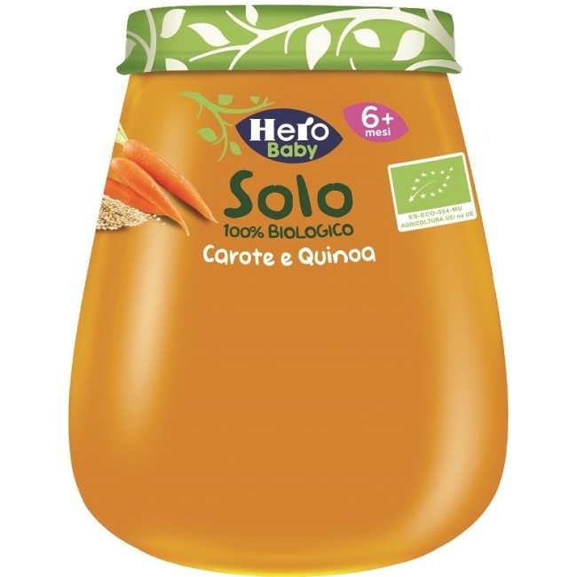 Fater Hero Solo Omogeneizzato Carota Quinoa 100% Bio 120 G Fater Hero Solo Omogeneizzato Carota Quinoa 100% Bio 120 G