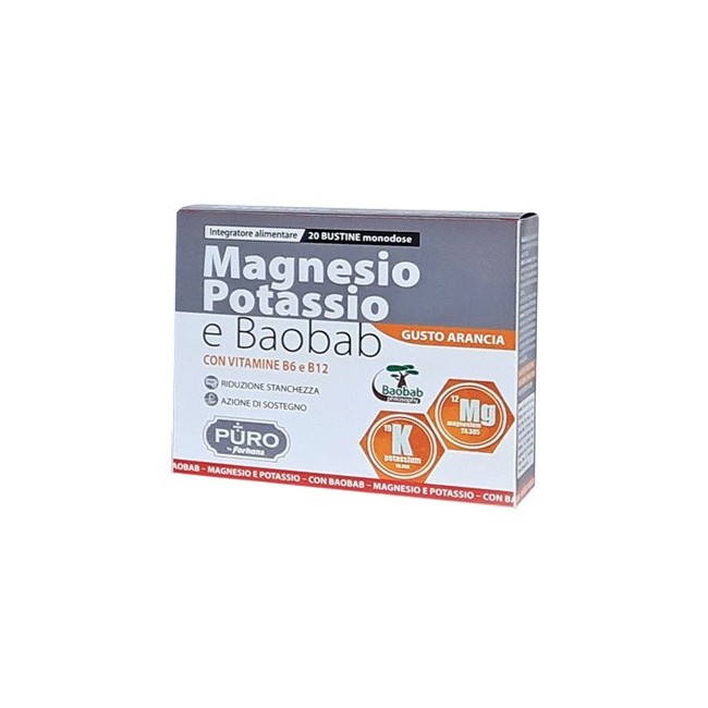Uragme Puro Magnesio Potassio E Baobab 20 Bustine 4 G Uragme Puro Magnesio Potassio E Baobab 20 Bustine 4 G