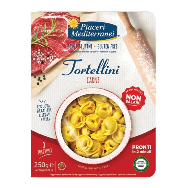 Eurospital Piaceri Mediterranei Tortellini Carne senza glutine 250 G Eurospital Piaceri Mediterranei Tortellini Carne senza glutine 250 G