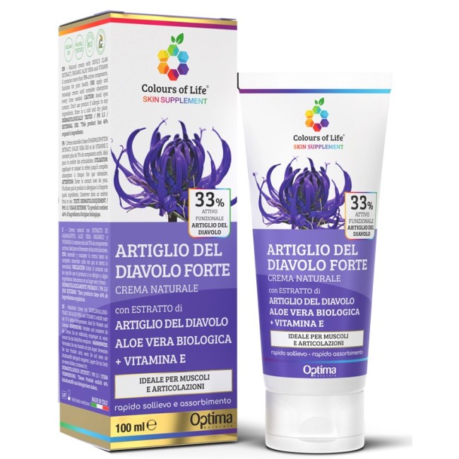 Colours Of Life Skin Supplement Artiglio Del Diavolo 33% Crema 100 Ml Colours Of Life Skin Supplement Artiglio Del Diavolo 33% Crema 100 Ml