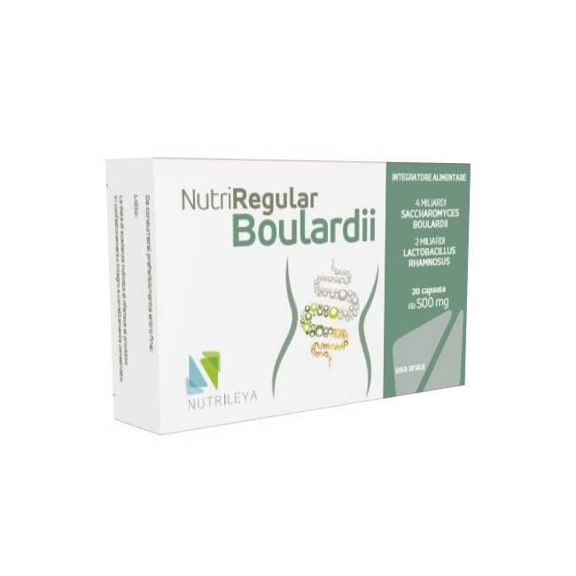 Nutrileya Nutriregular Boulardii 20 Capsule integratore di probiotici Nutrileya Nutriregular Boulardii 20 Capsule integratore di probiotici