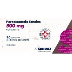 Paracetamolo Sandoz farmaco generico 20 Compresse 500mg