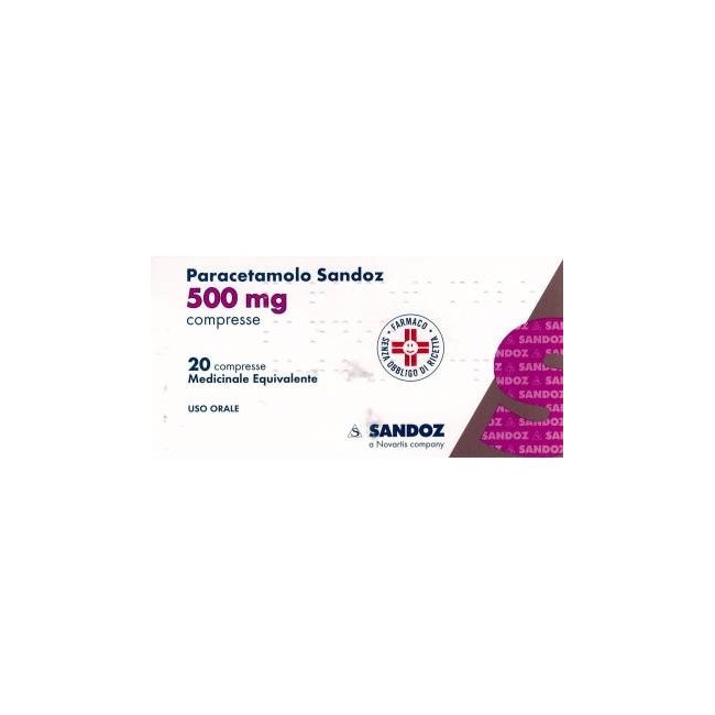 Paracetamolo Sandoz* 20 Compresse 500mg