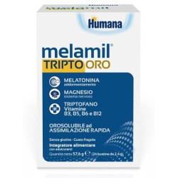 Humana Italia Melamil Tripto Oro integratore 24 Bustine