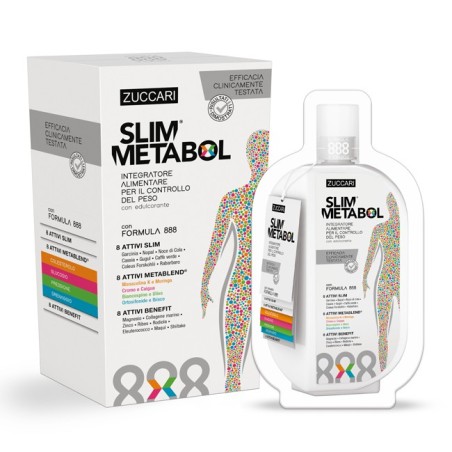 Zuccari Slim Metabol Monodosi integratore 12 Buste Da 37 Ml Zuccari Slim Metabol Monodosi integratore 12 Buste Da 37 Ml