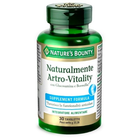 Nature's Bounty Natural Artro-Vitality Integratore 30 Tavolette Nature's Bounty Natural Artro-Vitality Integratore 30 Tavolette