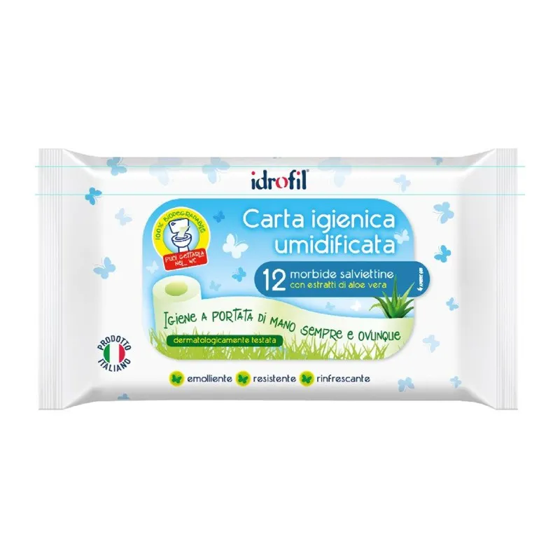 Idrofil Carta Igienica Biodegradabile 12 Pezzi - Para-Farmacia