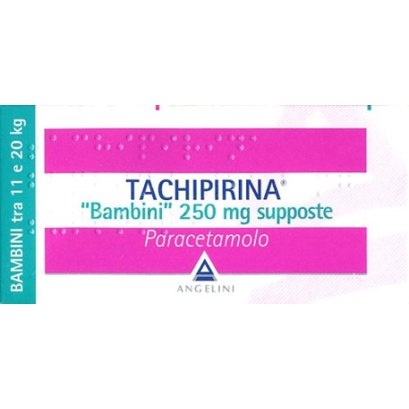 Tachipirina* Bambini 10 Supposte 250mg Tachipirina* Bambini 10 Supposte 250mg