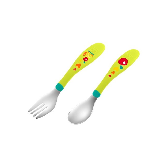 Chicco Posatine Bambini in acciaio 2 pezzi 12m+ Chicco Posatine Bambini in acciaio 2 pezzi 12m+