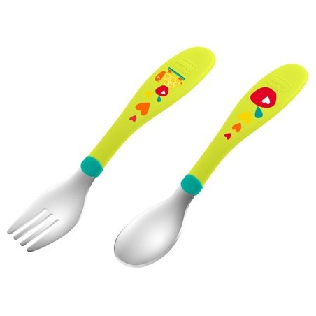 Chicco Posatine Bambini in acciaio 2 pezzi 12m+ Chicco Posatine Bambini in acciaio 2 pezzi 12m+