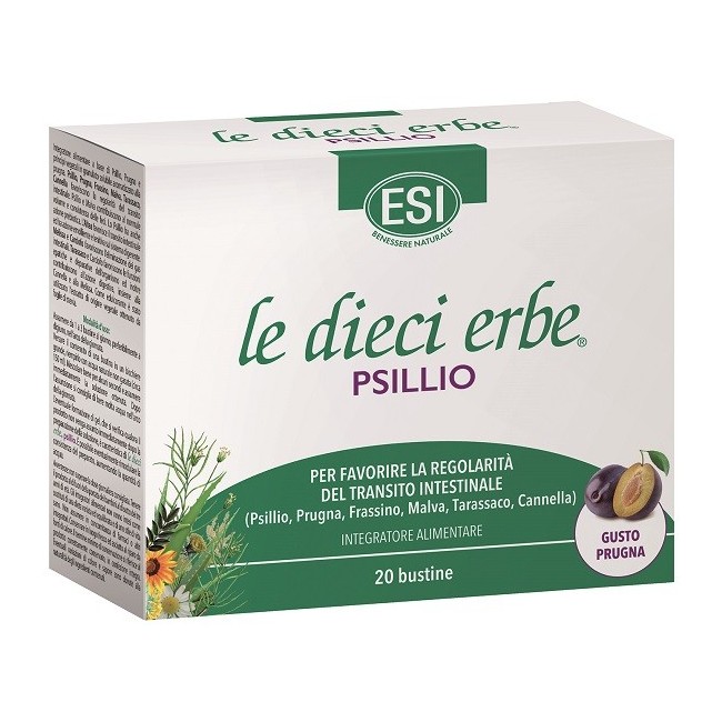 Esi Le Dieci Erbe Psillio integratore 20 Bustine 5,6 G Esi Le Dieci Erbe Psillio integratore 20 Bustine 5,6 G