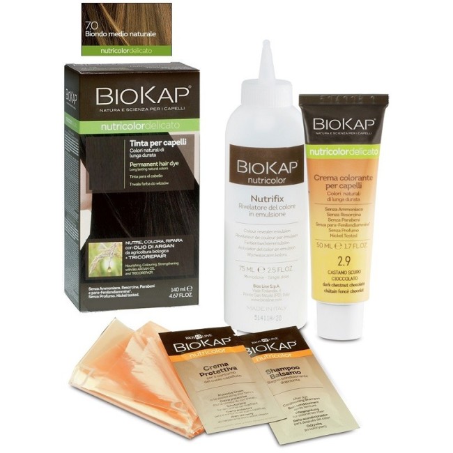 Bios Line Biokap Nutricolor Delicato 7,0 New Biondo Medio Naturale Tinta 140 Ml Bios Line Biokap Nutricolor Delicato 7,0 New Biondo Medio Naturale Tinta 140 Ml