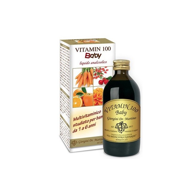 Dr. Giorgini Ser-vis Vitamin 100 Baby Liquido Analcolico 200 Ml Dr. Giorgini Ser-vis Vitamin 100 Baby Liquido Analcolico 200 Ml