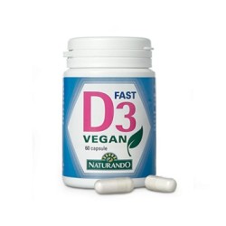 Naturando D3 Fast Vegan integratore 60 Capsule