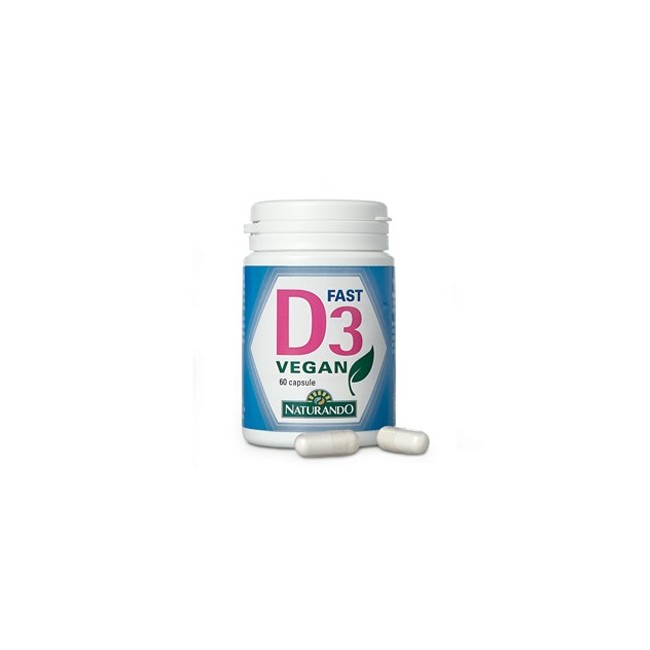 Naturando D3 Fast Vegan integratore 60 Capsule
