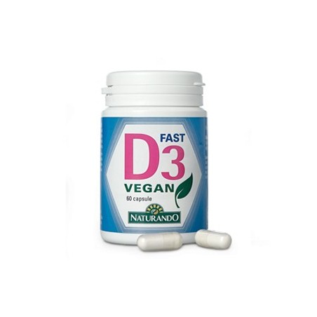 Naturando D3 Fast Vegan integratore 60 Capsule