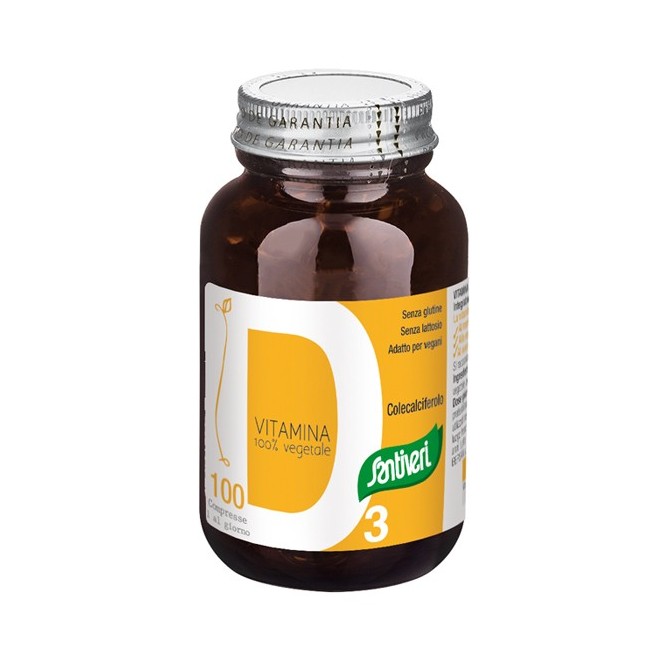 Santiveri Sa Vitamina D3 Vegetale integratore 100 Compresse Santiveri Sa Vitamina D3 Vegetale integratore 100 Compresse