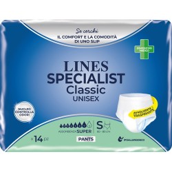 Lines Specialist Classic Pants Super S Pannolone A Mutanda 14 Pezzi
