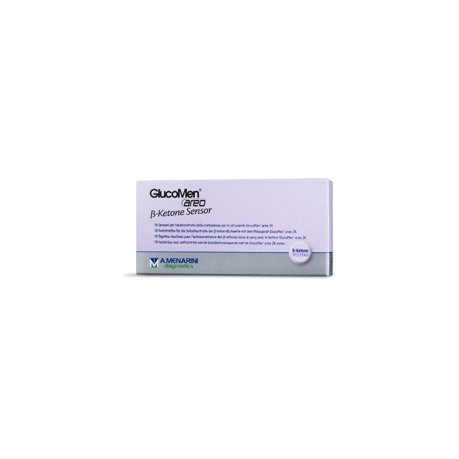 Glucomen Areo B-ketone Sensor strisce chetonemia 10 Pezzi Glucomen Areo B-ketone Sensor strisce chetonemia 10 Pezzi