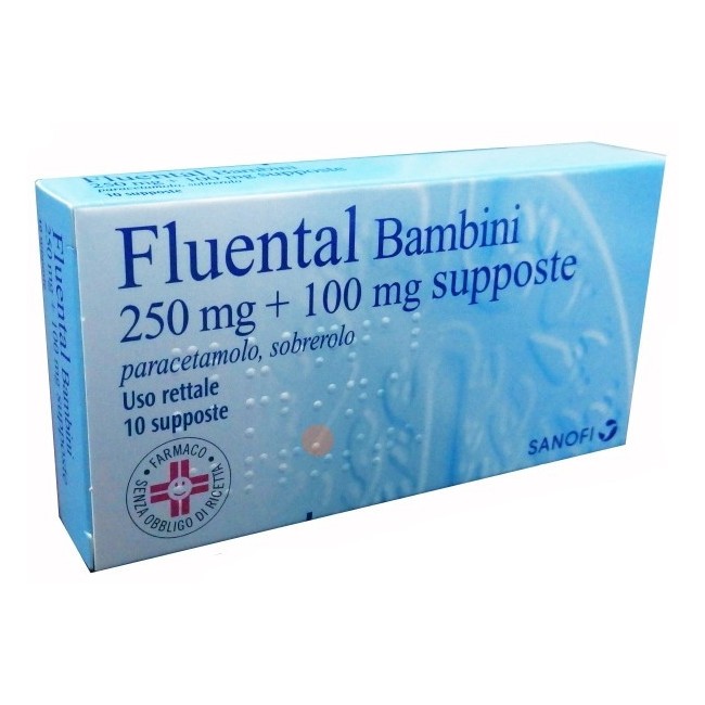 Fluental*bambini 10 Supposte 250mg+100mg