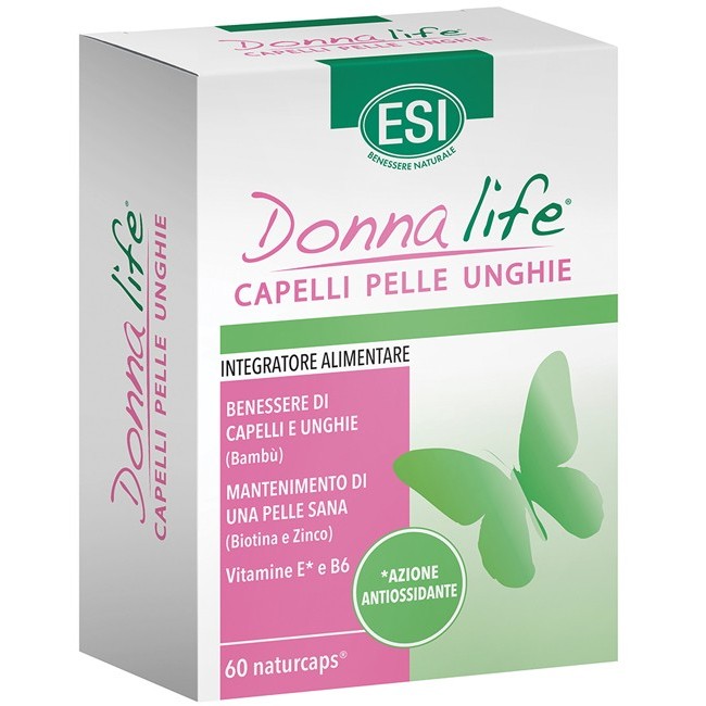 Esi Donna Life Capelli Pelle Unghie integratore 60 Naturcaps Esi Donna Life Capelli Pelle Unghie integratore 60 Naturcaps