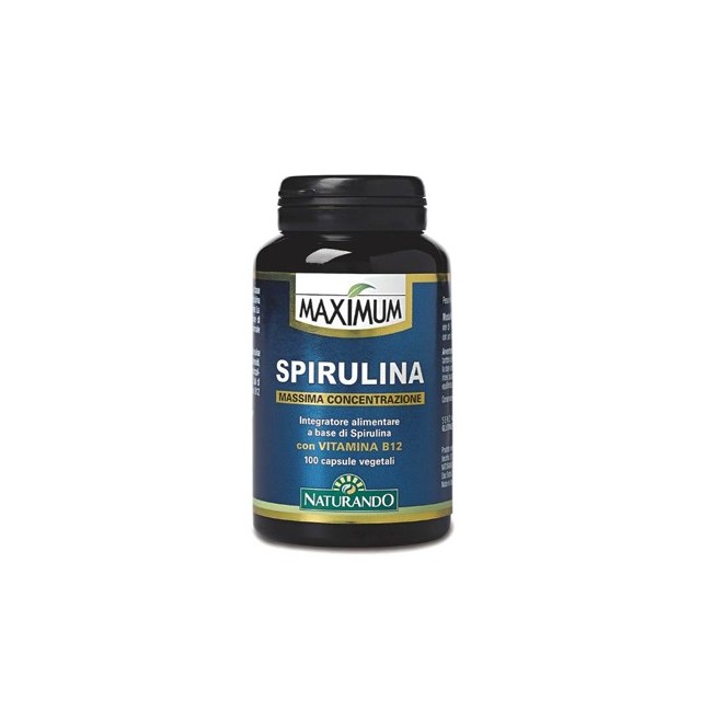 Naturando Maximum Spirulina integratore 100 Capsule Naturando Maximum Spirulina integratore 100 Capsule