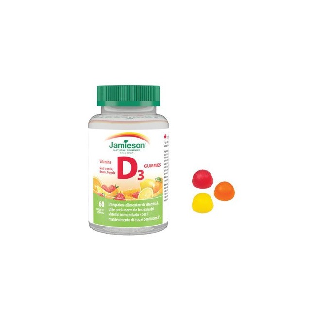 Biovita Jamieson Vitamina D Gummies 1000 60 Caramelle Gommose