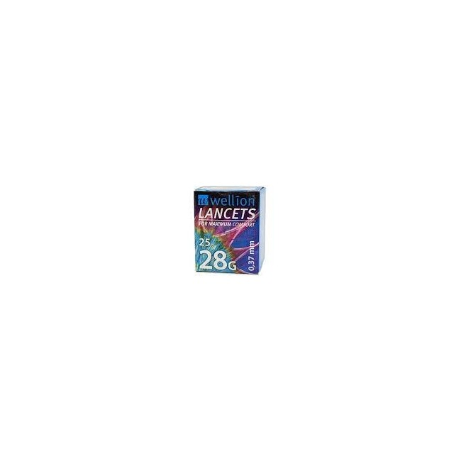 Lancette Pungidito Wellion Lancet Gauge 28 25 Pezzi Lancette Pungidito Wellion Lancet Gauge 28 25 Pezzi