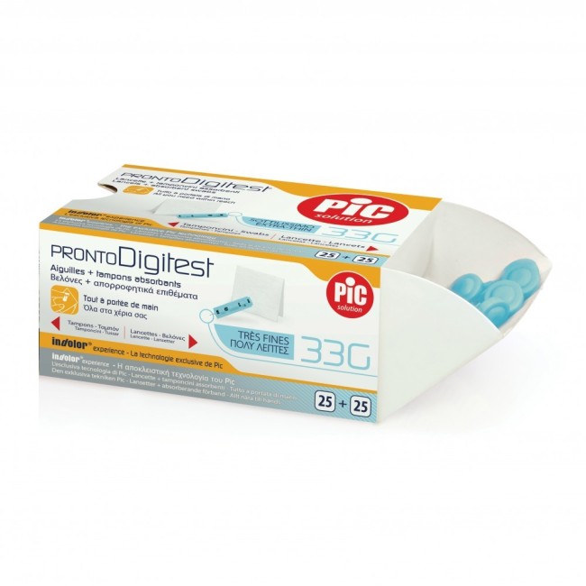 Pic digitest lancette g33 25 pezzi determinazione glicemia Pic digitest lancette g33 25 pezzi determinazione glicemia