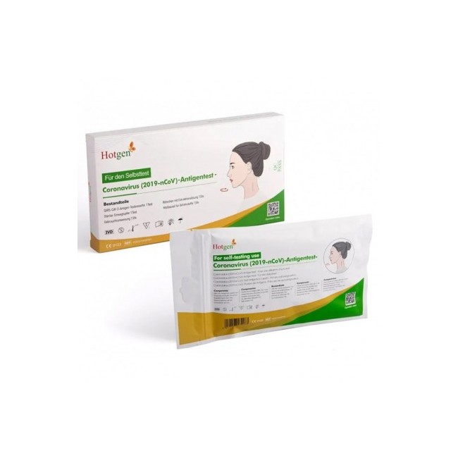 Hotgen test nasale rapido antigenico Covid 19 1 pezzo Hotgen test nasale rapido antigenico Covid 19 1 pezzo