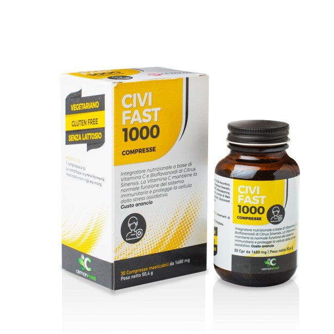 Cemonmed civifast 1000 30 compresse masticabili Cemonmed civifast 1000 30 compresse masticabili