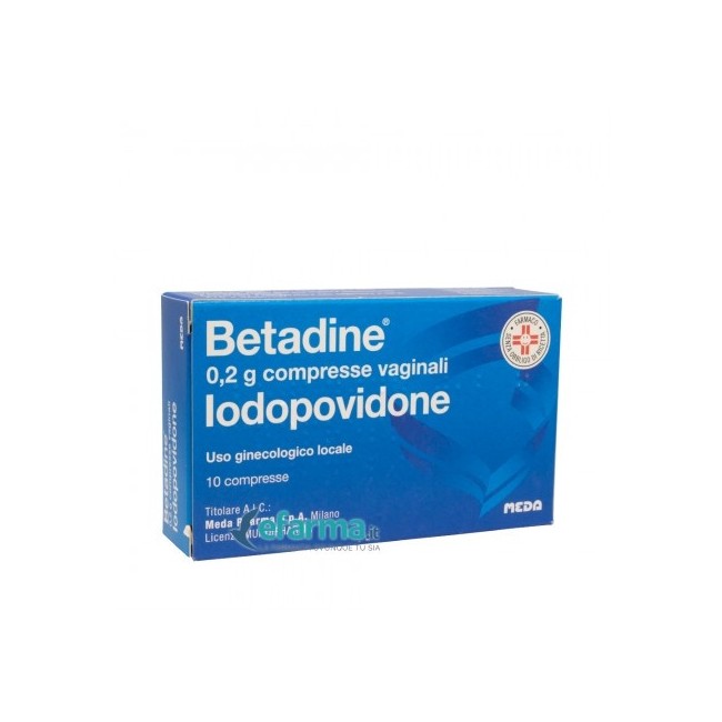 Betadine*10 Compresse Vaginali 200mg