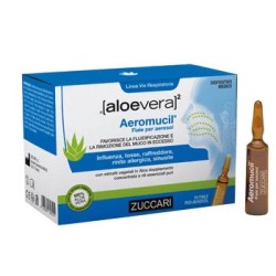 Zuccari Aloevera2 Aeromucil 10 Fiale nebulizzanti 5 Ml