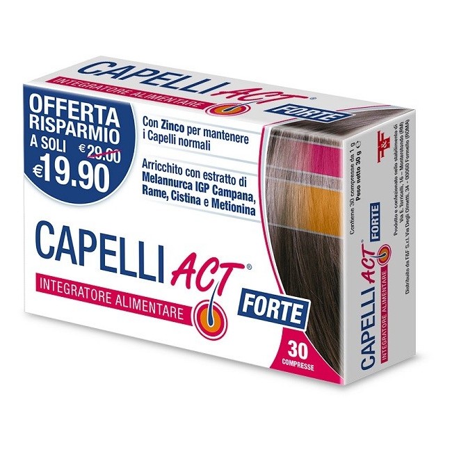 F&f Capelli Act Forte 30 Compresse integratore di Melannurca