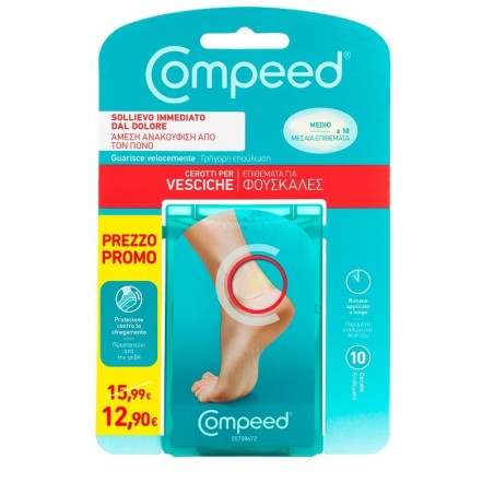 Compeed Cerotto Vesciche Medio 10 Pezzi Promo Compeed Cerotto Vesciche Medio 10 Pezzi Promo
