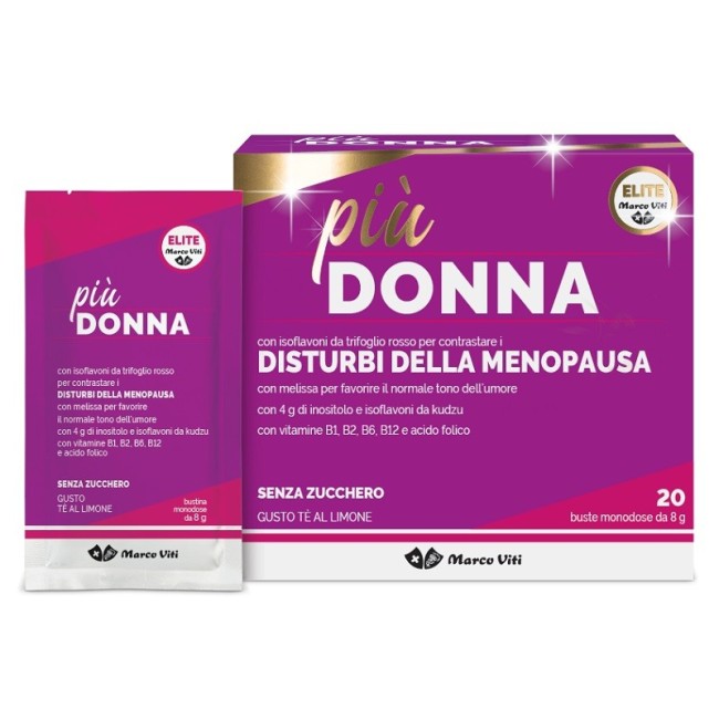 Marco Viti Farmaceutici Piu' Donna integratore 20 Bustine 8 G Marco Viti Farmaceutici Piu' Donna integratore 20 Bustine 8 G