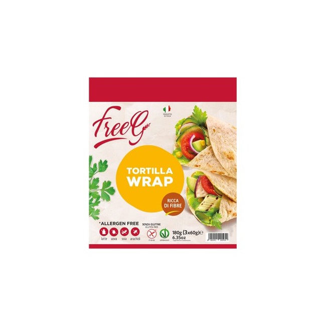 Wrap Tortilla Freeg alimento senza glutine 3 X 60 G Wrap Tortilla Freeg alimento senza glutine 3 X 60 G