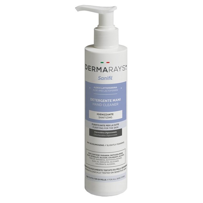 Dermarays Sanifil Detergente Mani Aloe E Lattoferrina 250 Ml Dermarays Sanifil Detergente Mani Aloe E Lattoferrina 250 Ml