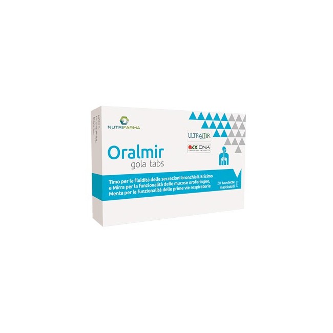 Aqua Viva Oralmir Gola Tabs integratore 20 Compresse Aqua Viva Oralmir Gola Tabs integratore 20 Compresse