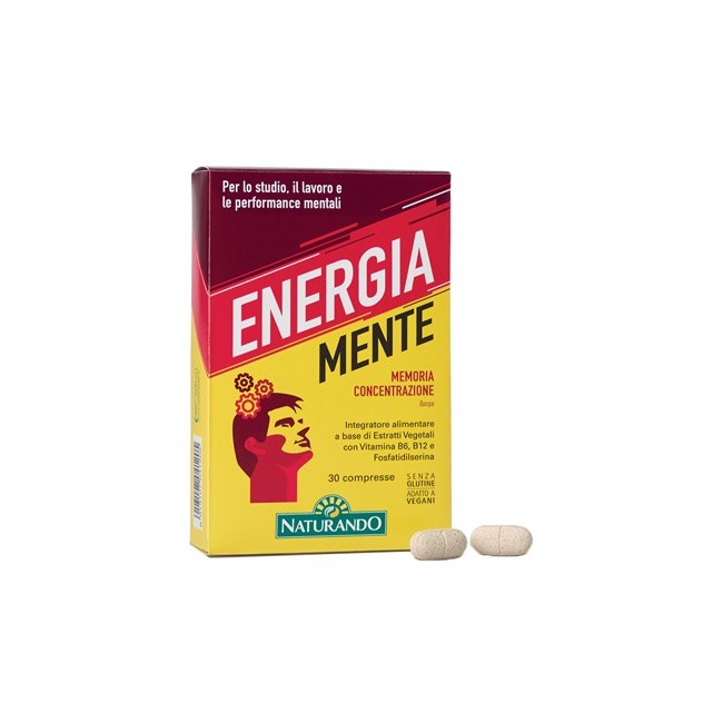 Naturando Energia Mente integratore 30 Compresse