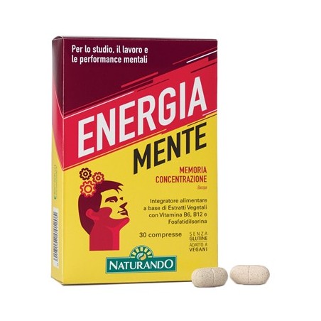 Naturando Energia Mente integratore 30 Compresse