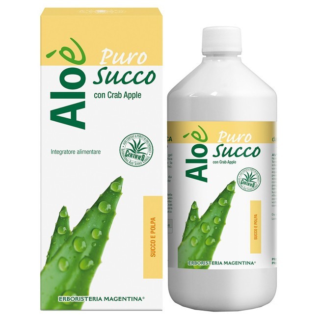 Erboristeria Magentina Aloe' Aloe Succo E Polpa Bio 1 Litro Erboristeria Magentina Aloe' Aloe Succo E Polpa Bio 1 Litro